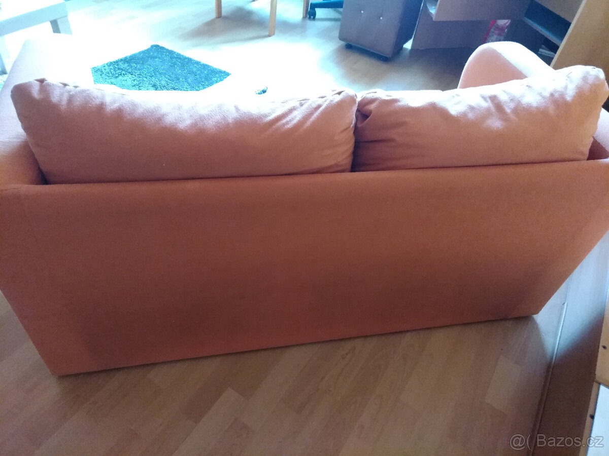 Rozkládací dvoumístná sedací souprava - SLEVA - 4