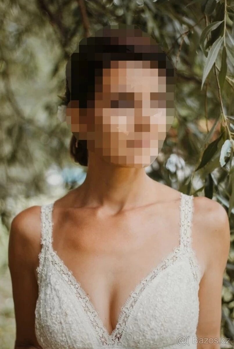 Svatební šaty vel. 36-38 - 4