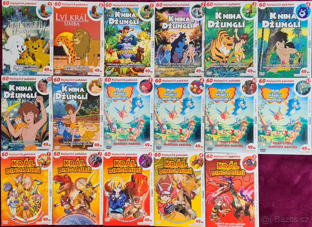 60 nejlep. večerníčků a 60 nejlep. pohádek na DVD cena za ks - 4