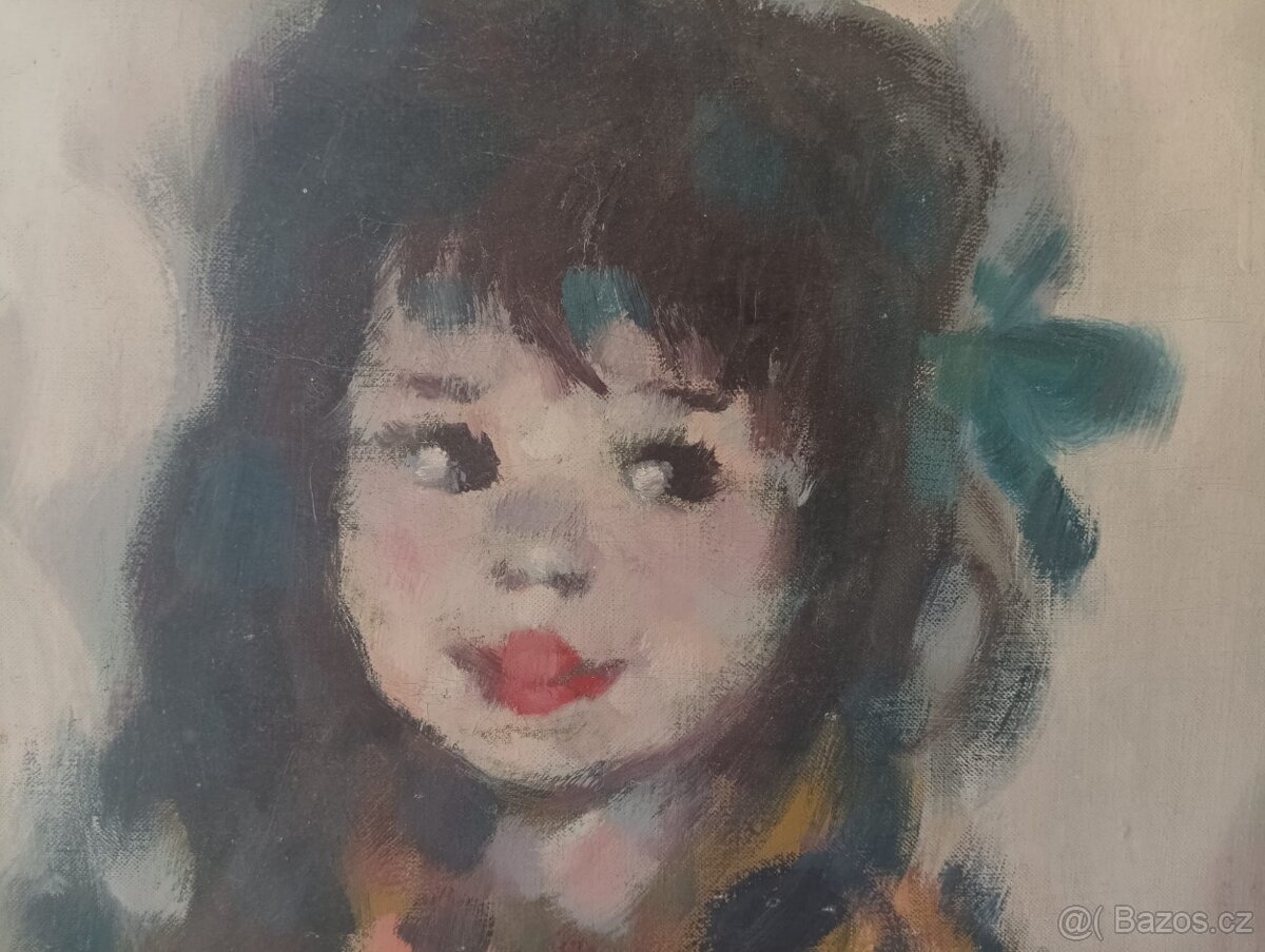 OBRAZ OLEJ NA PLÁTNĚ HOLANDSKÝ MALÍŘ A. KOROS - 4