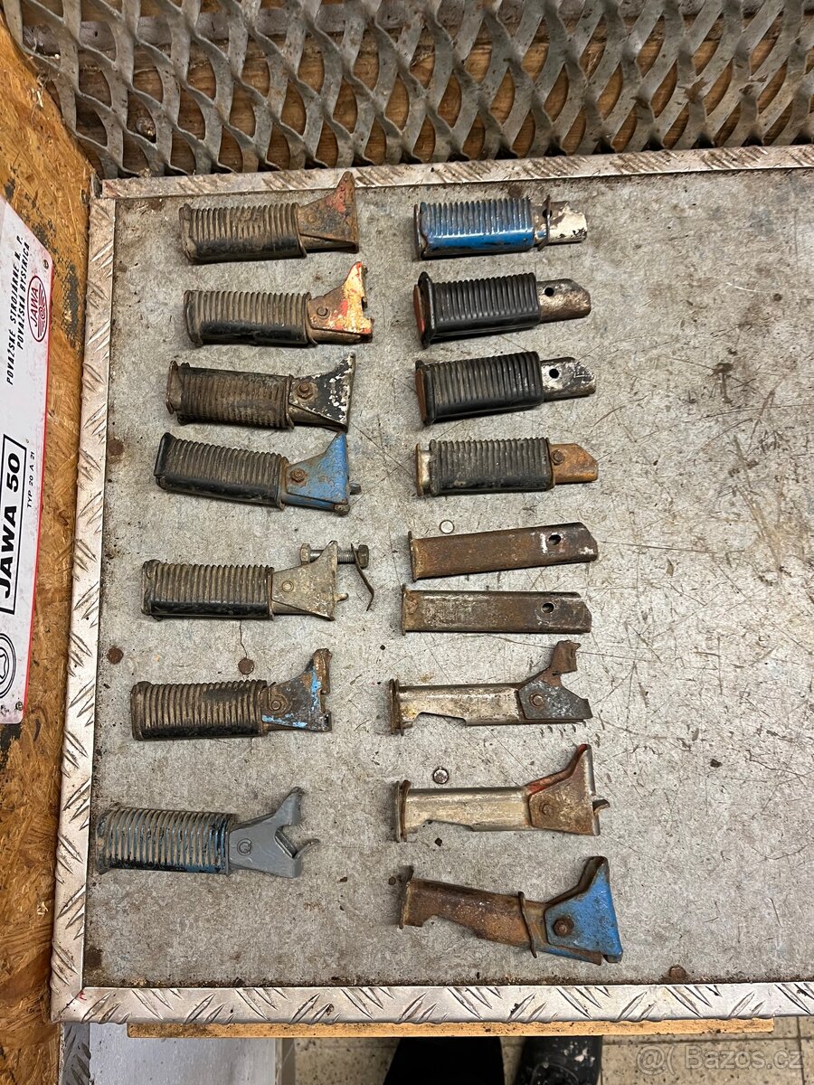 Zadní stupačky Jawa pionýr/mustang - 4