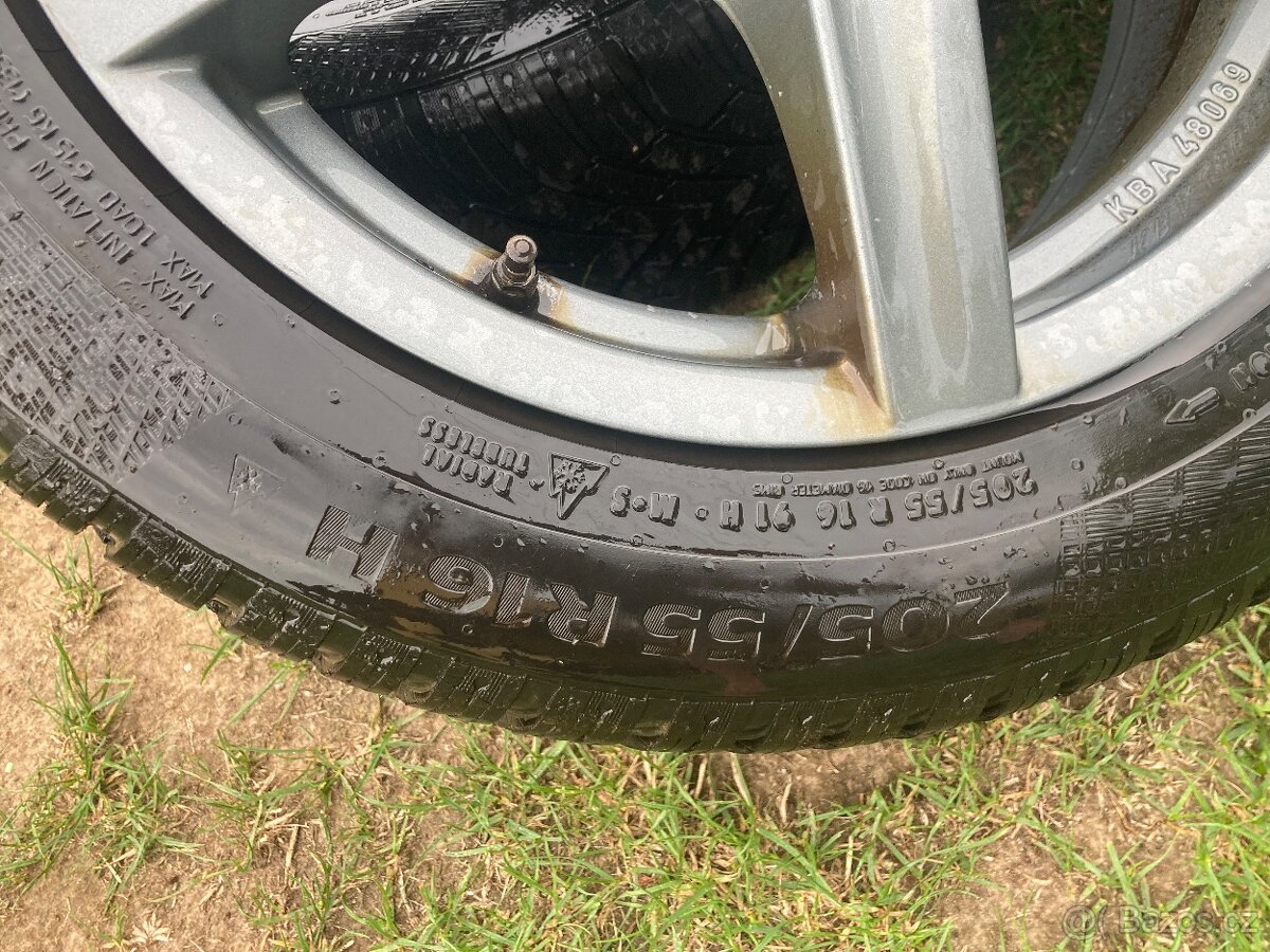 Atraktivní alu sada Škoda 205/55 R16, velmi pěkná - 4
