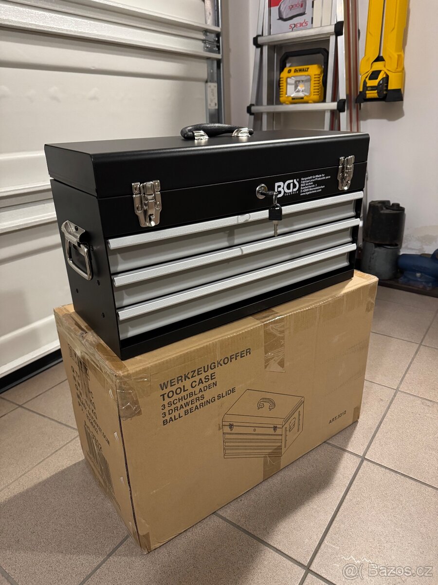 BGS Technic dílenský kovový kufr – nový, nepoužitý - 4