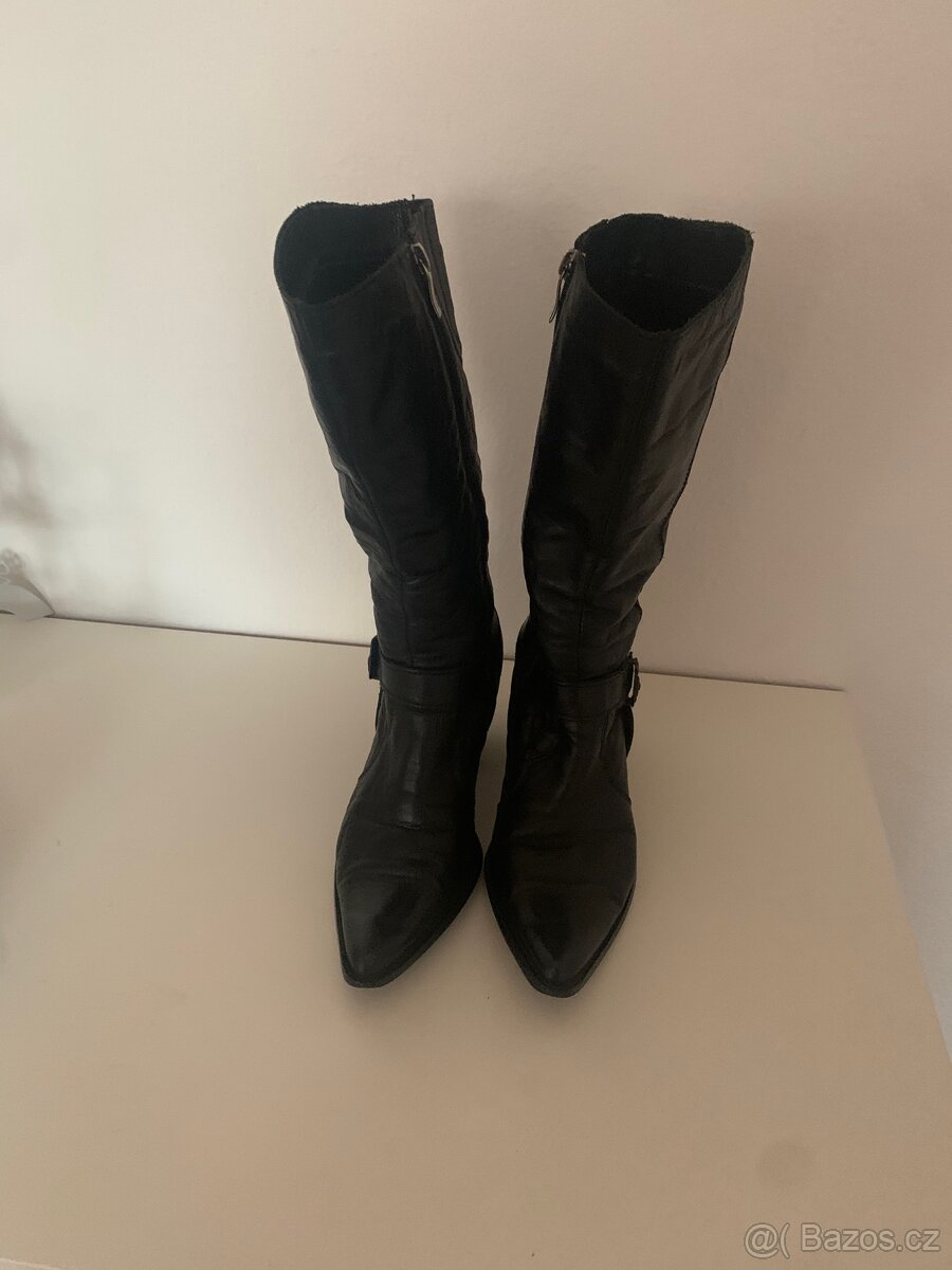 Kožené boty zimní vel. 37 - 4