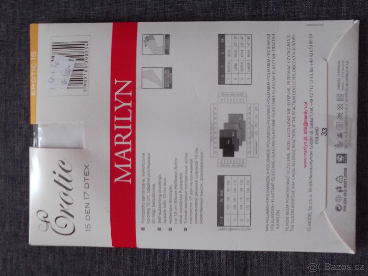 Marilyn punčocháče - nové - 4