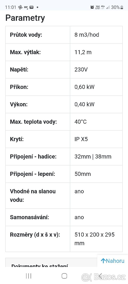 Filtrční čerpadlo Aqua Plus 8 - 4