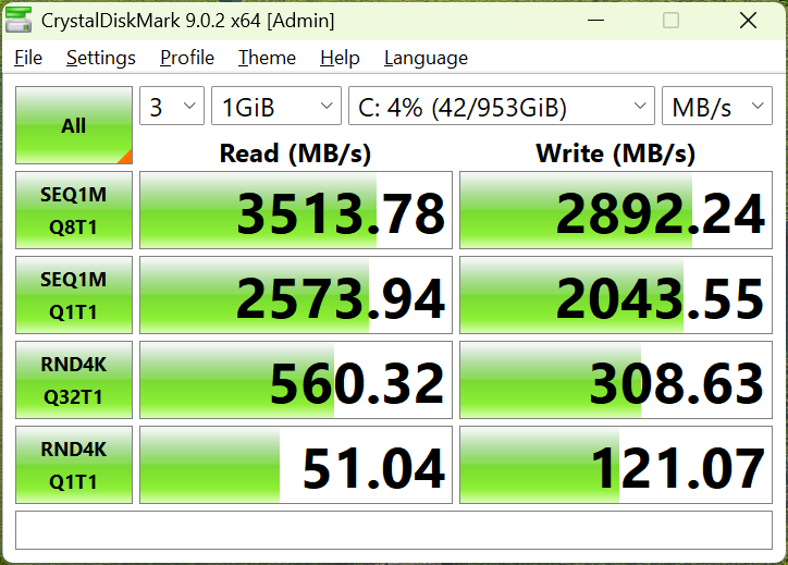 Použitý M.2 NVMe SSD disk Samsung PM981a (970 EVO Plus) 1TB - 4