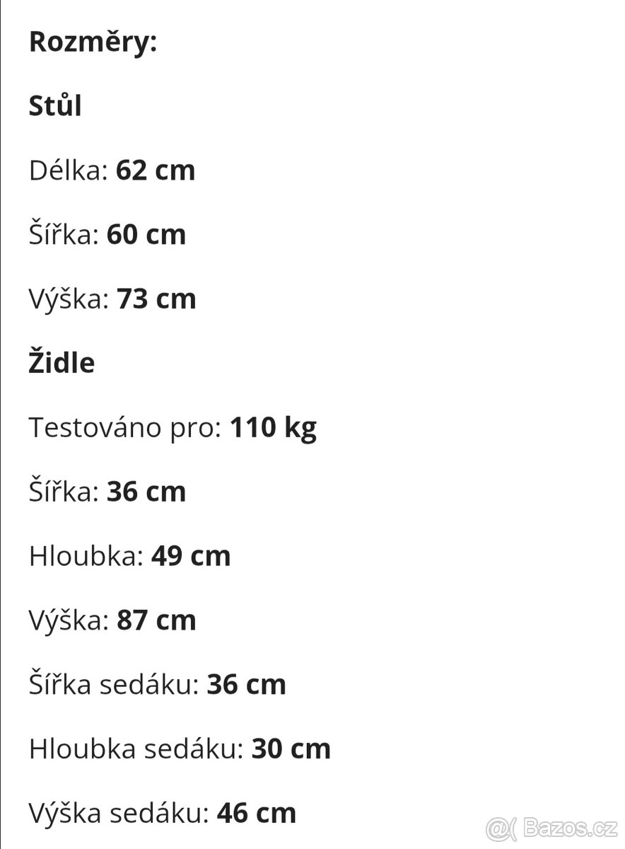 Zahradní stůl a 2 židle model Askholmen od značky Ikea - 4