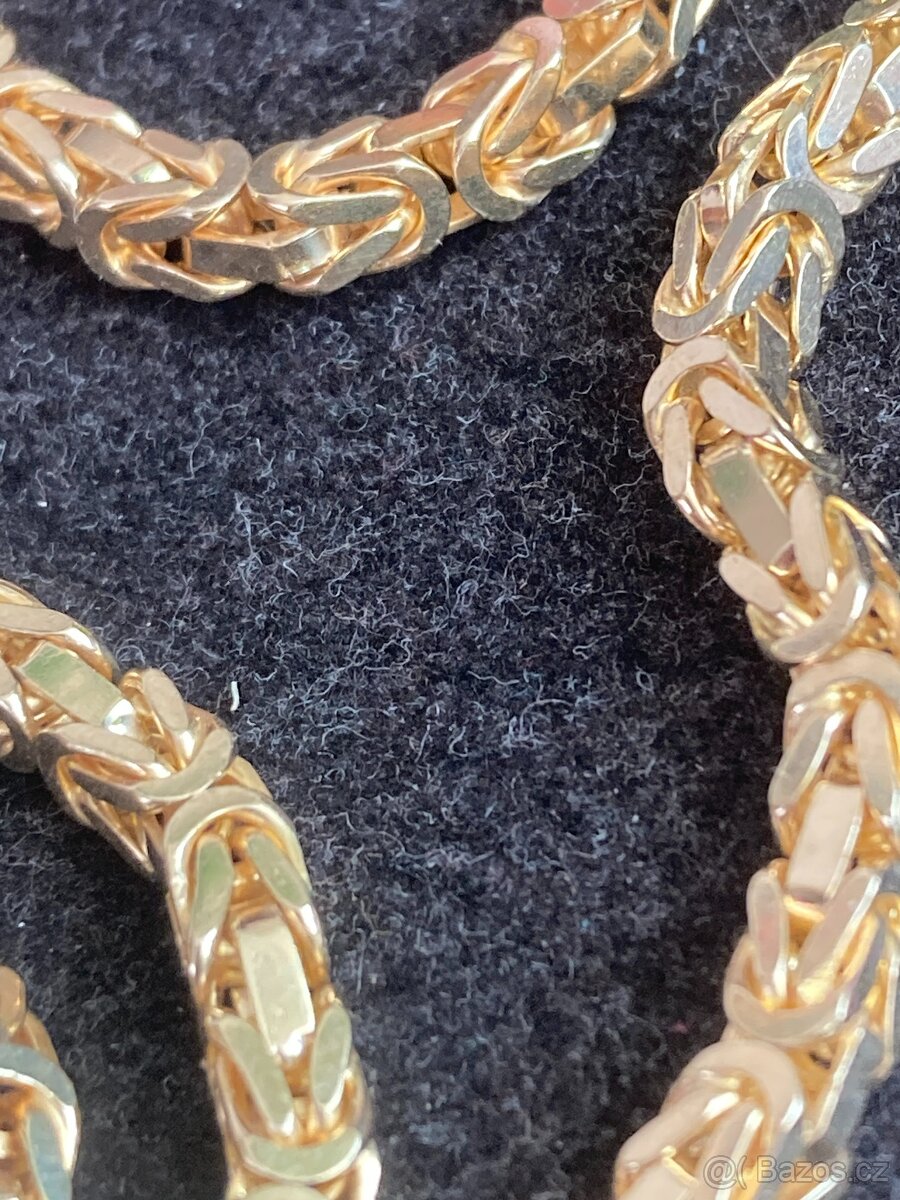 TOP-Zlatý řetízek PLNÝ 14k Žluté plné zlato 585/1000 - 4