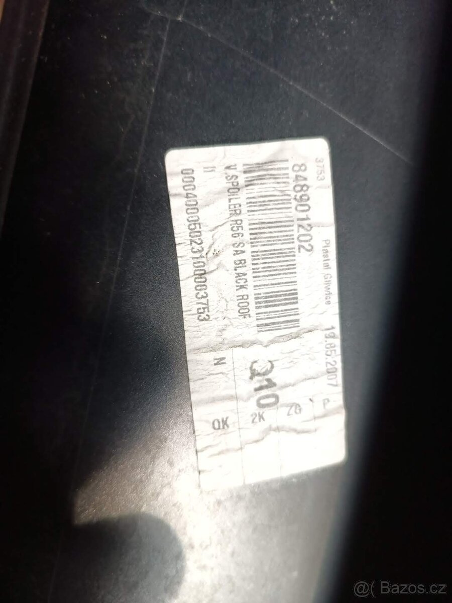 Střešní spoiler zvýšený na Mini r56 - 4