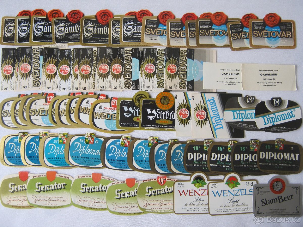 sbírka pivní etikety pivovar Gambrinus Plzeň 590ks - 4