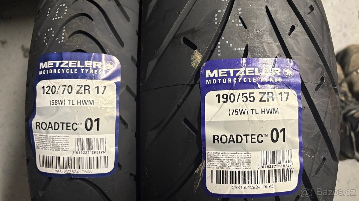 Sada pneu 120/70zr17 a 180/55zr17 Michelin Road 6 GT - 4