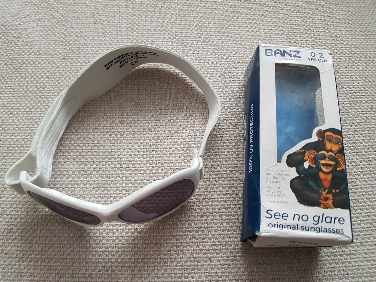 Dětské sluneční brýle Baby Banz, 0-2 roky, bílé obroučky - 4