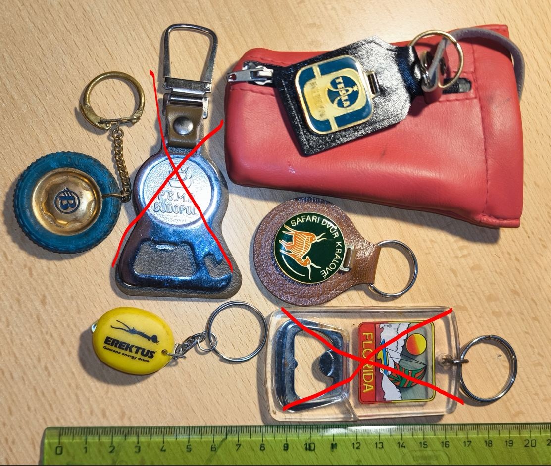 Sběratelské klíčenky, 4 kusy. - 4