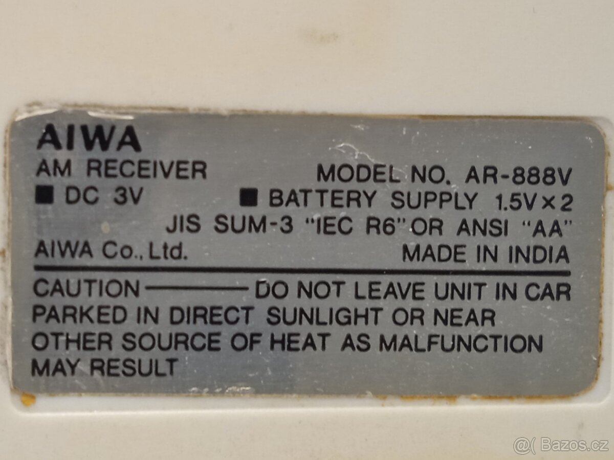 AIWA AR-888 - Tranzistorové rádio Japan - 4
