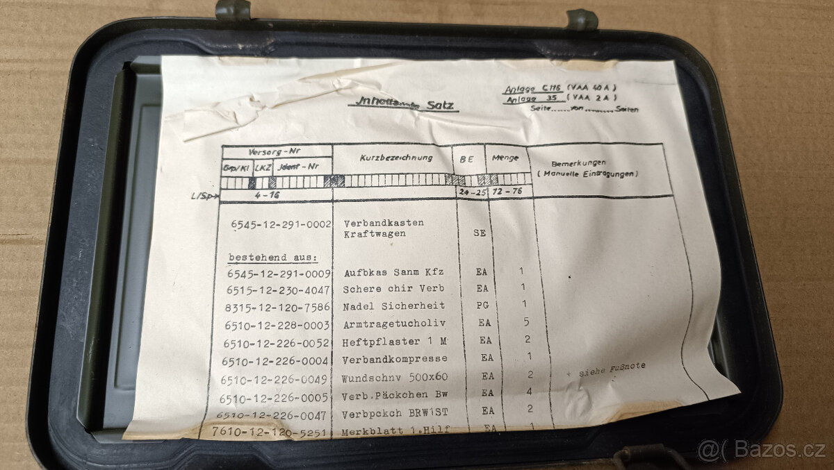 DKW Munga - orig. lekárnička, rok 1969 - 4