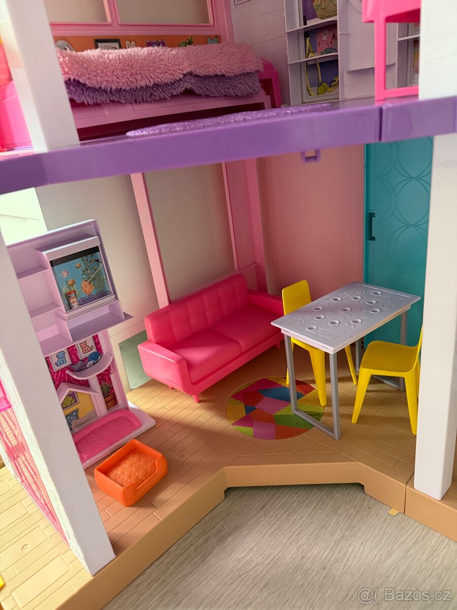 Barbie dům s výtahem, karavan, panenky - 4