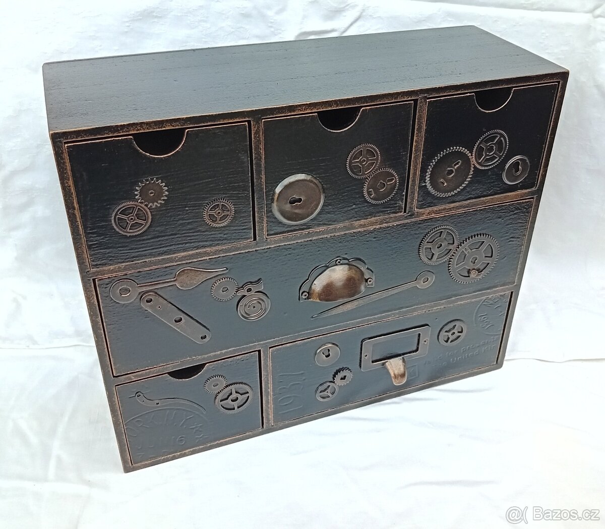 RECYCLE ART STEAMPUNK BOX 26,5 x 32 cm - 4