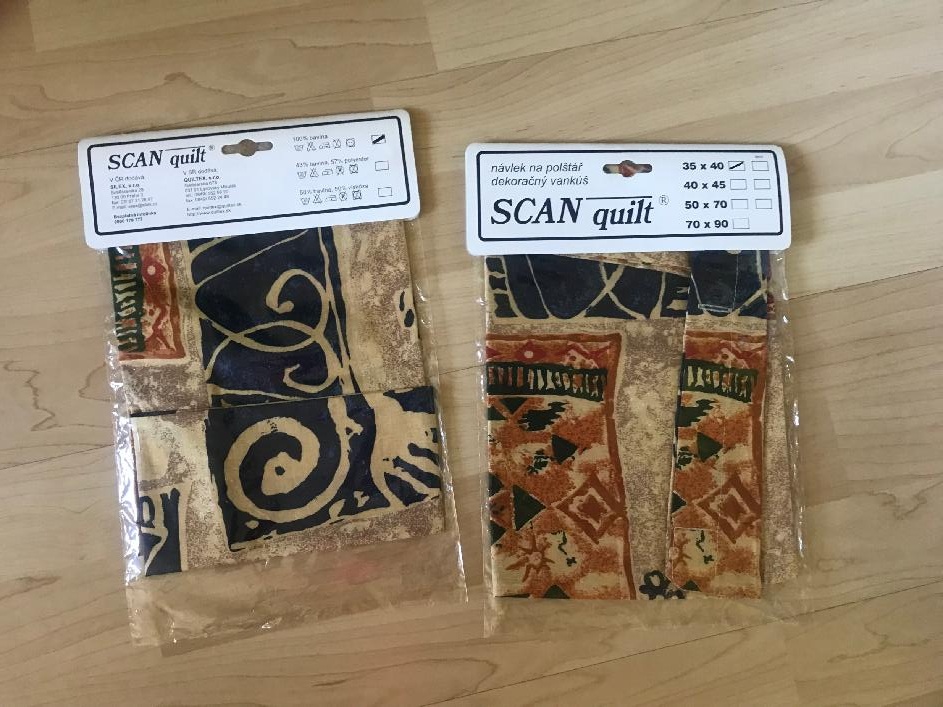 2 polštářky SCAN quilt a 2 povlaky - 4