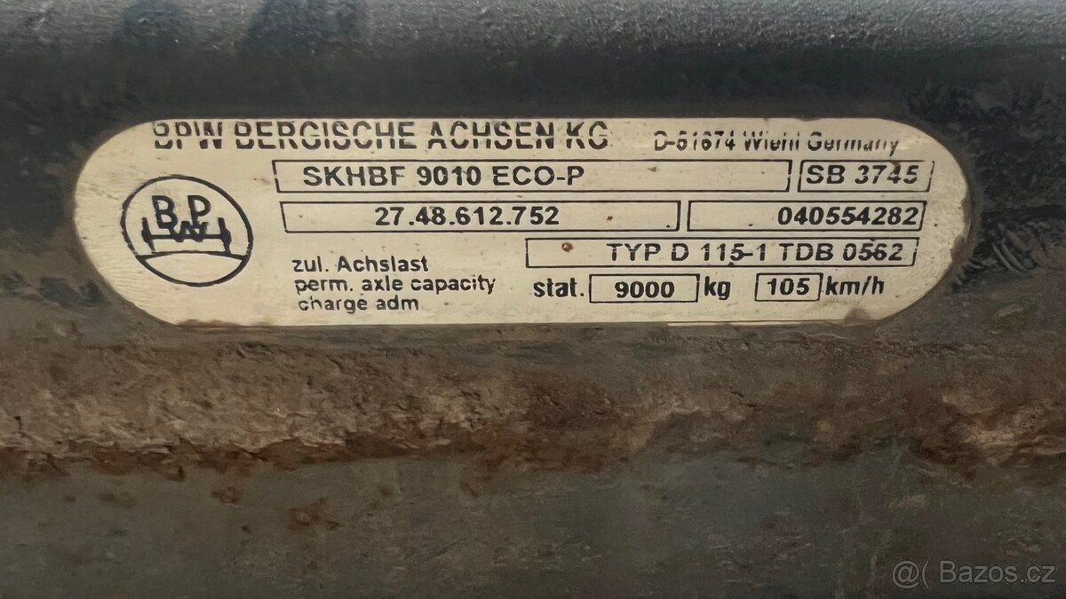 náprava BPW na návěs - 4