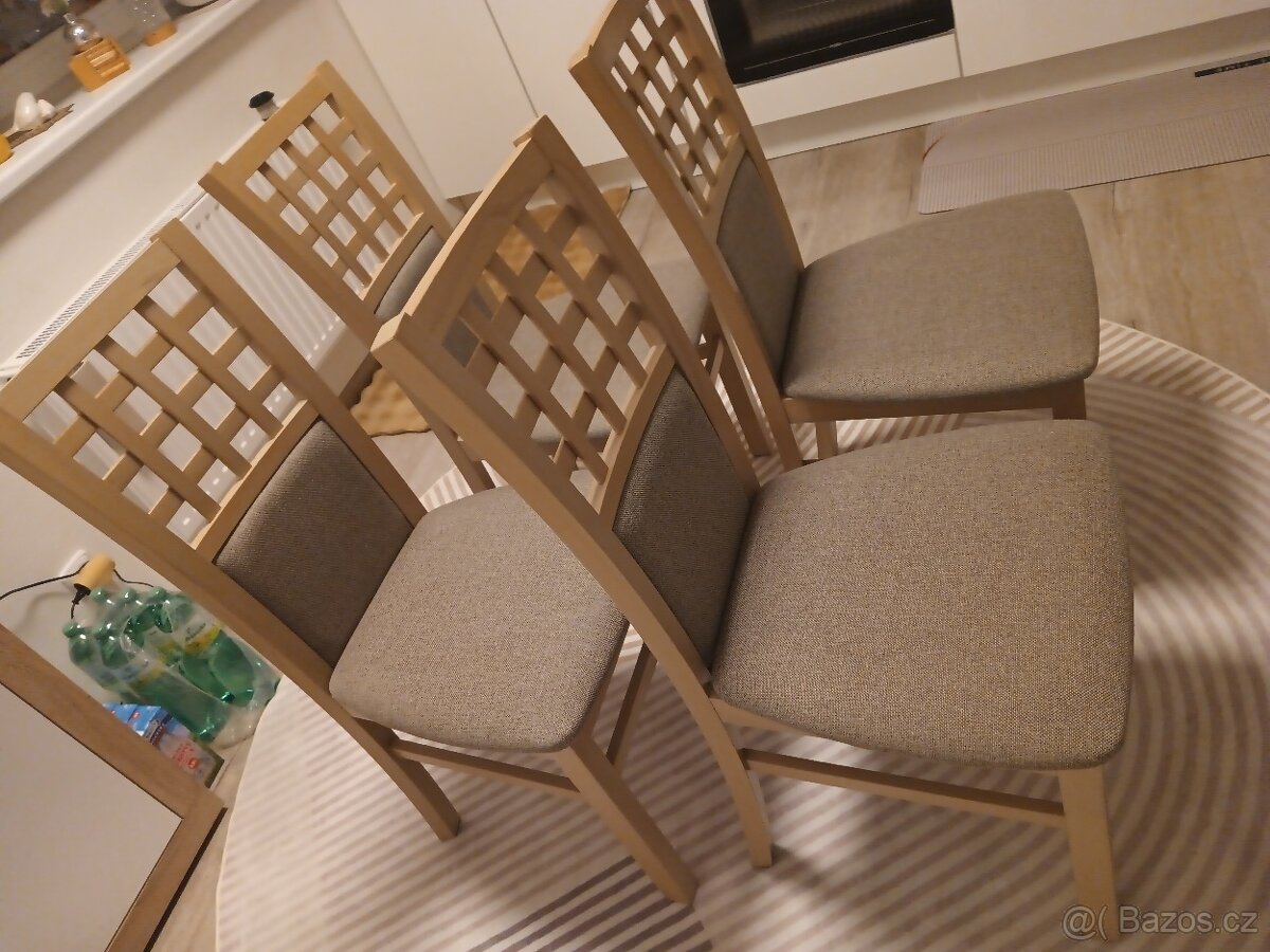 Nabízím k prodeji úžasné jídelní židle čtyři kusy - 4