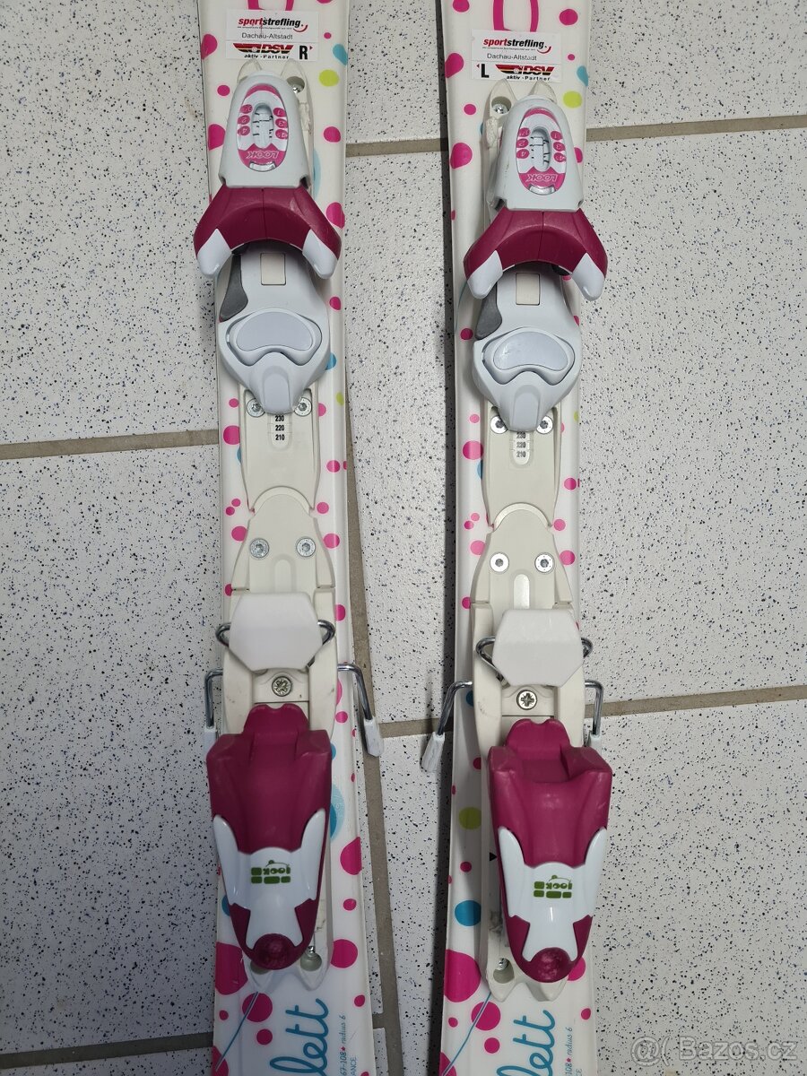 Dívčí lyže Dynastar 100cm + hulky - 4