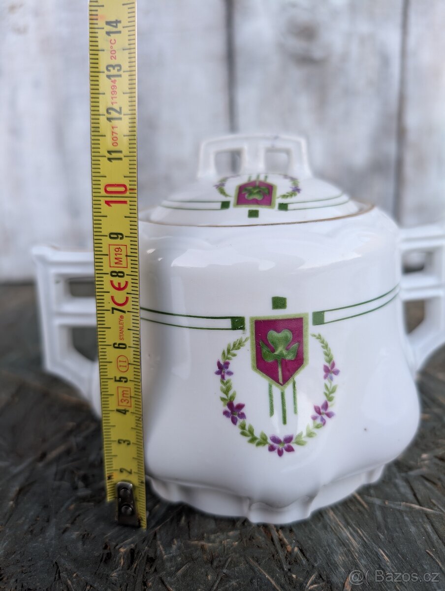 Sběratelská cukřenka v secesním stylu. - 4