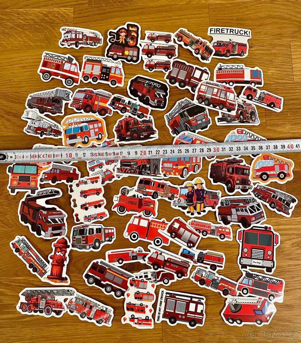 Sada samolepek hasiči 50 ks - 4