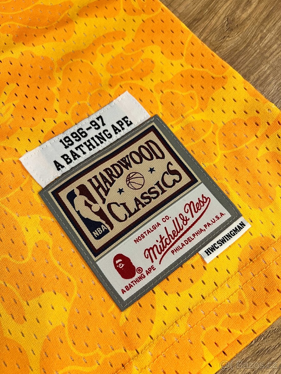 Mitchell & Ness dres BAPE x Lakers yellow XL - 4