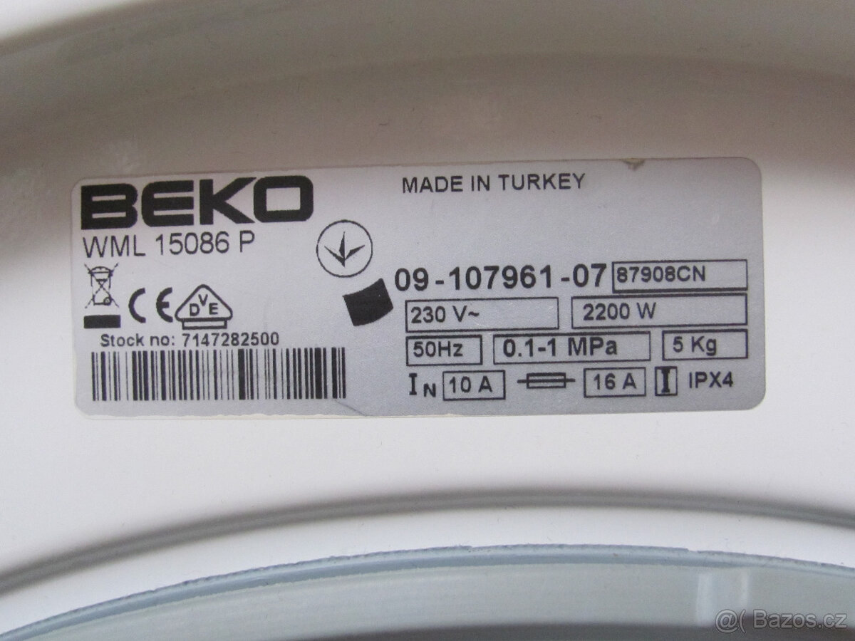 AUTOMATICKÁ PRAČKA BEKO - 5kg - A+ - 4