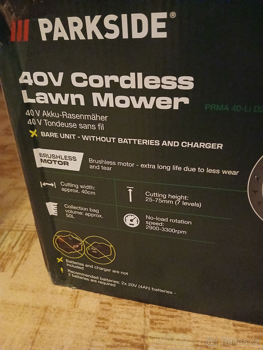 Aku sekačka na trávu PRMA 40-Li D2 / Parkside - 4