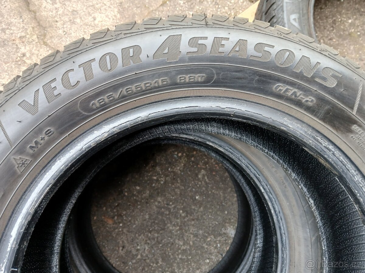 2ks celoroční pneu 185/65/15 - 4