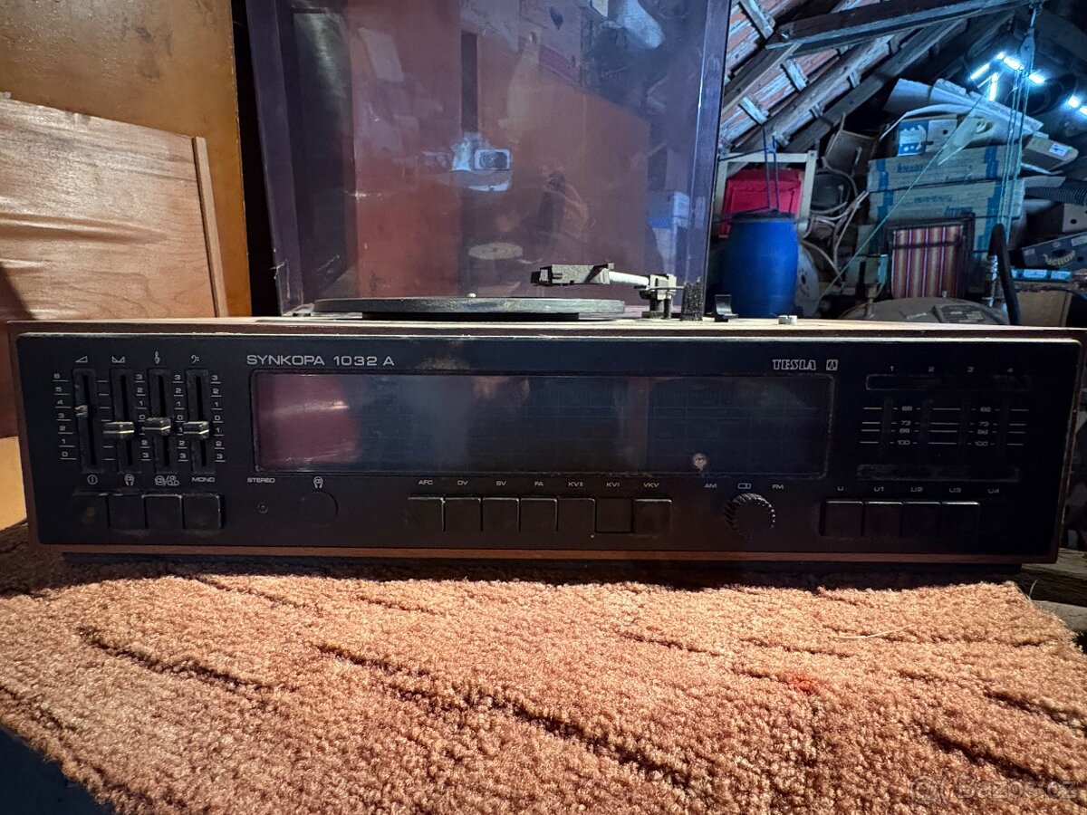 Retro gramofon TESLA 1032A "Synkopa" – Made in Czechoslova - 4