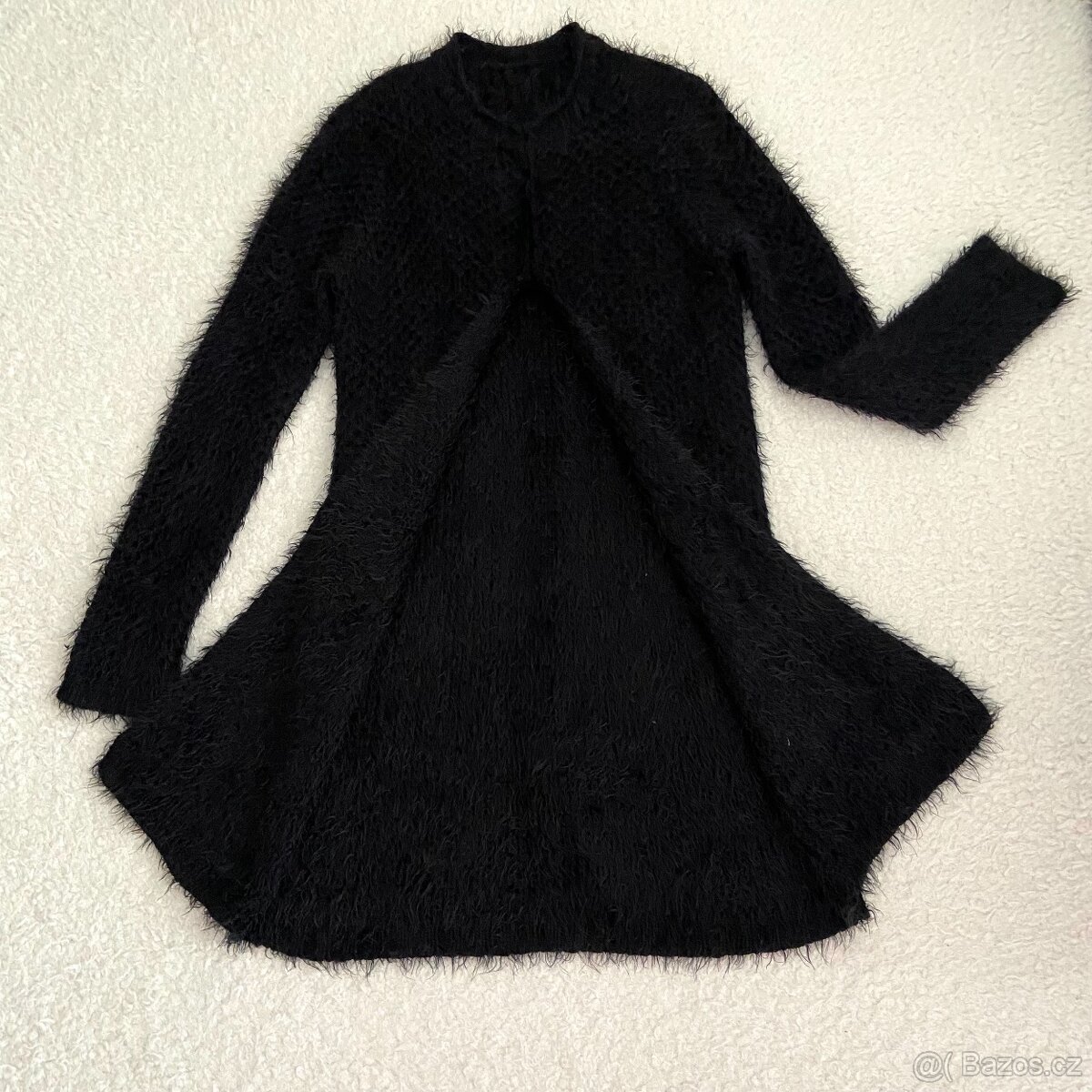 Dámský černý dlouhý kardigan vel. М/36-38 - 4