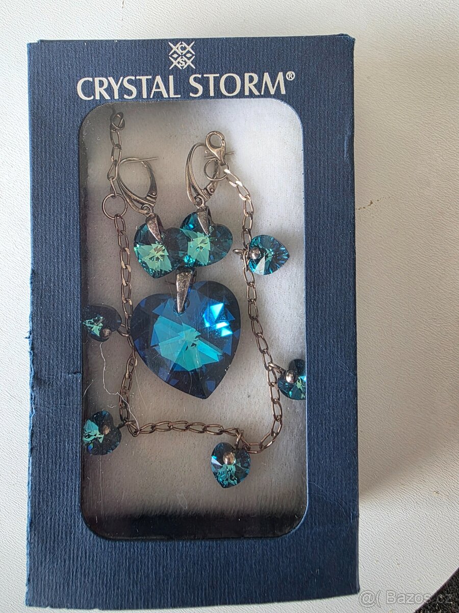 Swarovski náramek + náušnice + přívěsek - 4