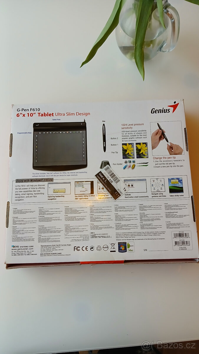 Genius grafický tablet G-PEN F610 6x 10" - 4