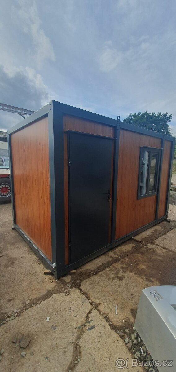 stavební buňka v dřevodekoru 4 X 2,4 IHNED - 4