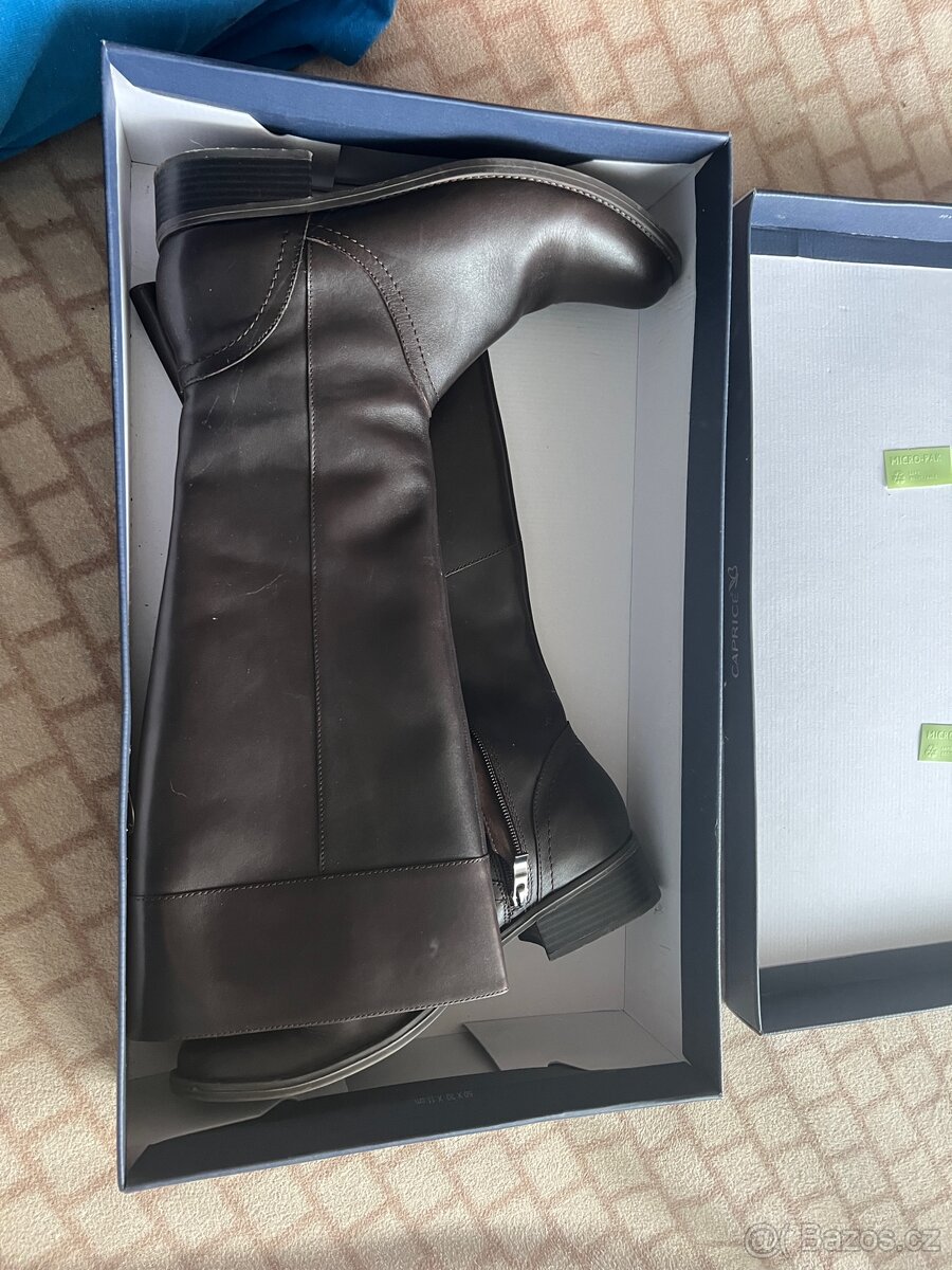 Dámské kožené kozačky vel. 40.5 - 4