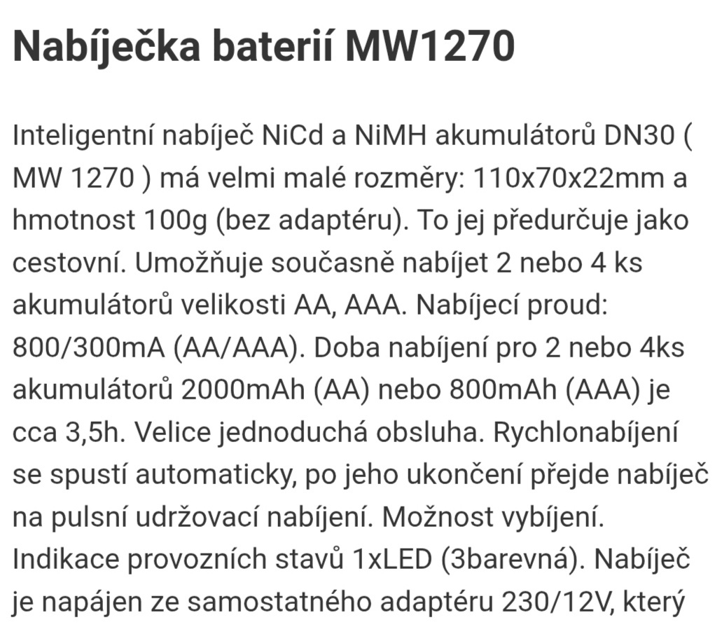 SOLID MW 1270 inteligentní nabíječka - 4