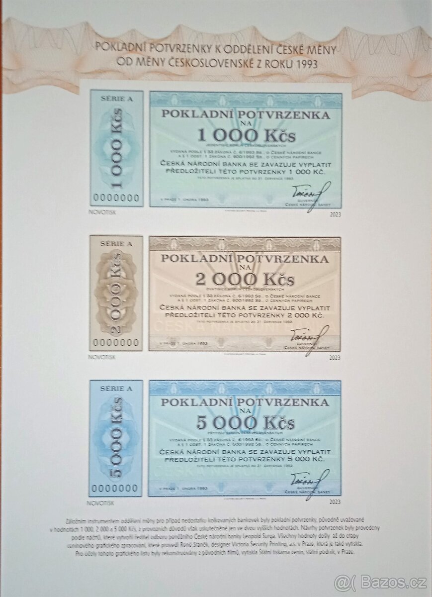 Pamětní album ke 30 letům české měny 1993 - 2023 - 4