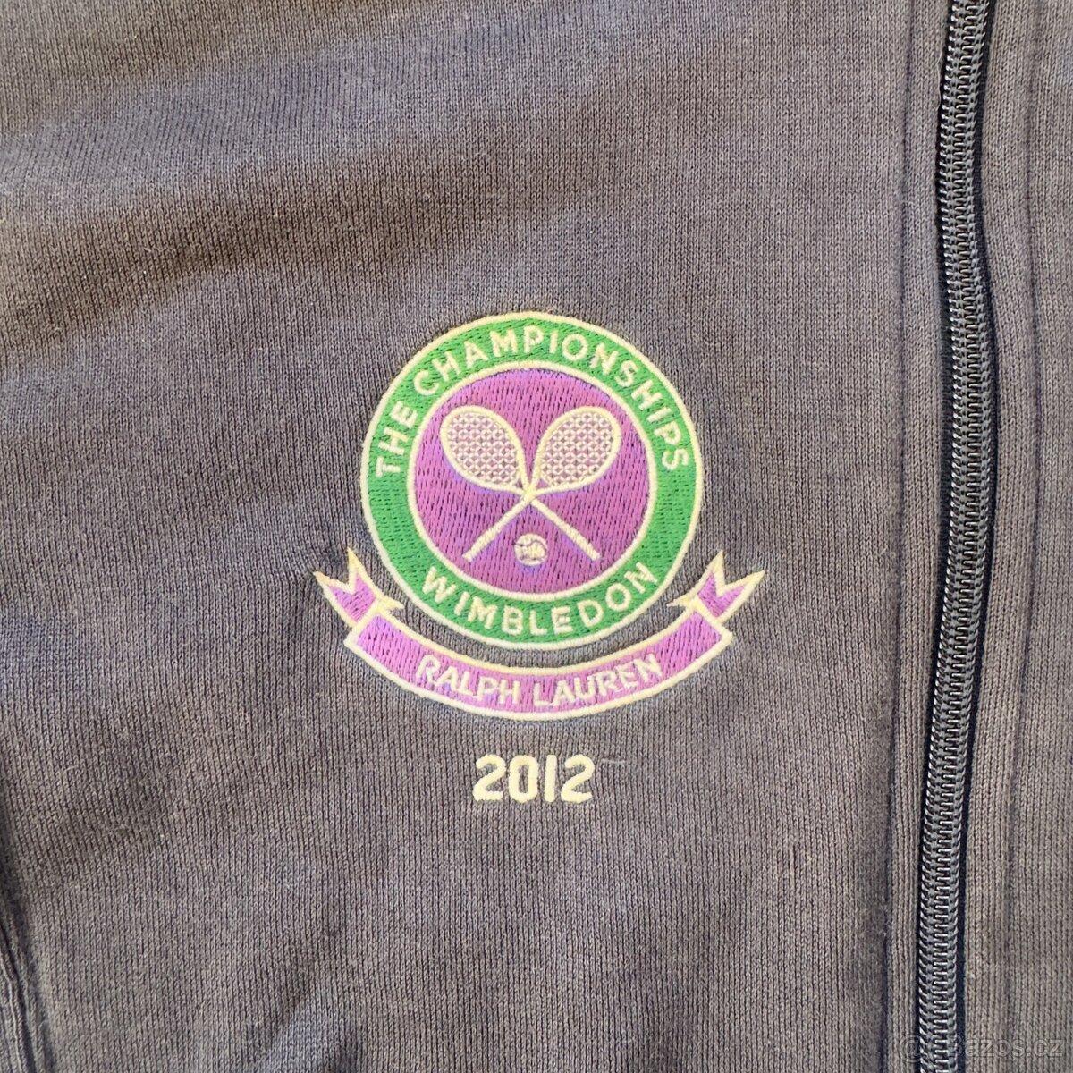 Ralph Lauren Polo modrá mikina Wimbledon 2012 | vel. S - 4