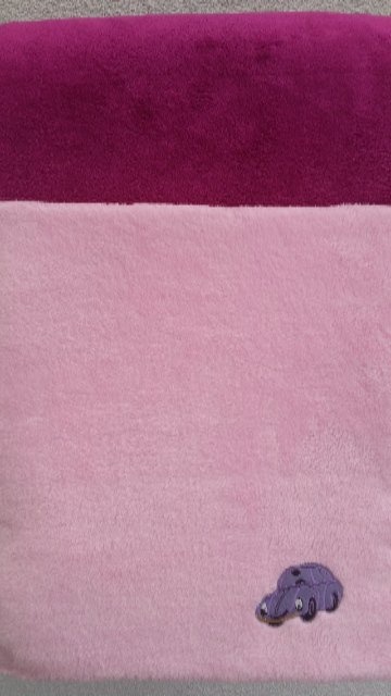 3-dílný teplý set do kočárku 100x100 cm růžová - 4