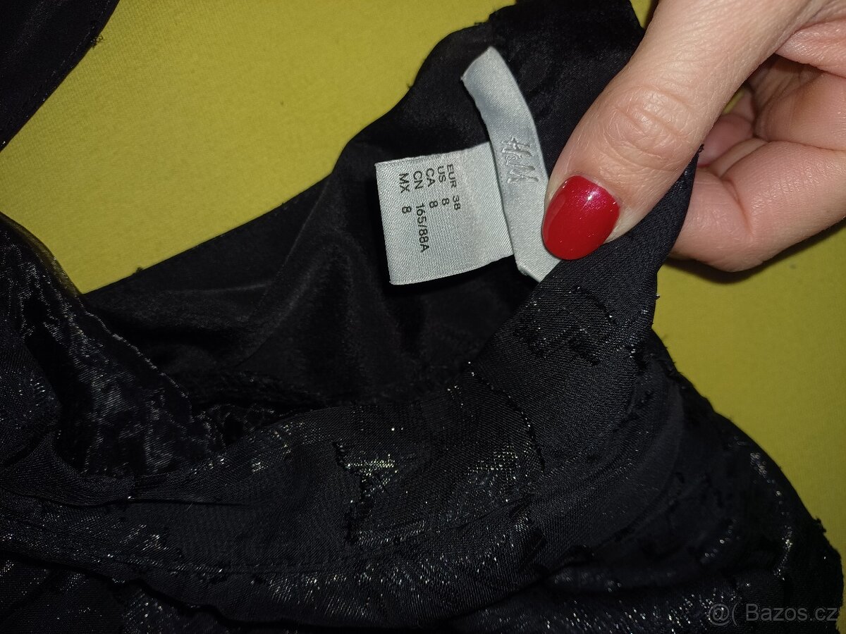 Luxusní třpytivé společenské I plesové šaty, vel. 38 - 4