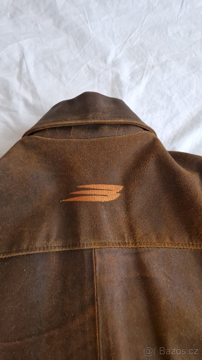 Kožená bunda BAUER hnědá XL - 4