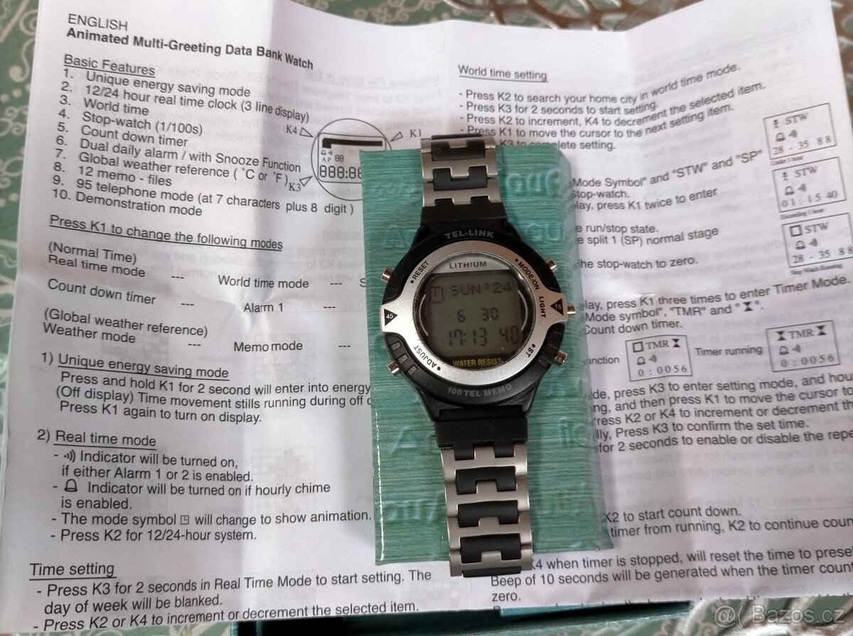 Pánské retro digitálky s databankou - 4