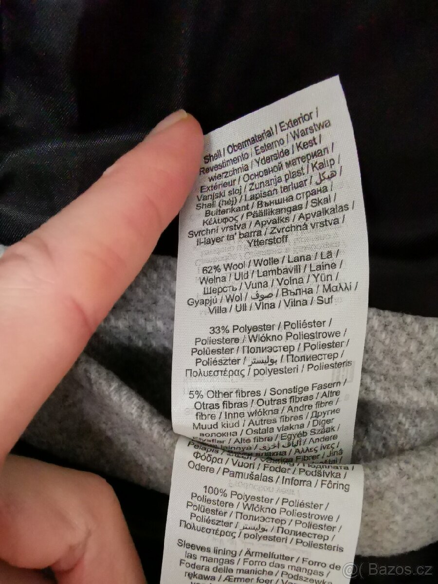 Pánský vlněný kabát SELECTED vel. L - 4