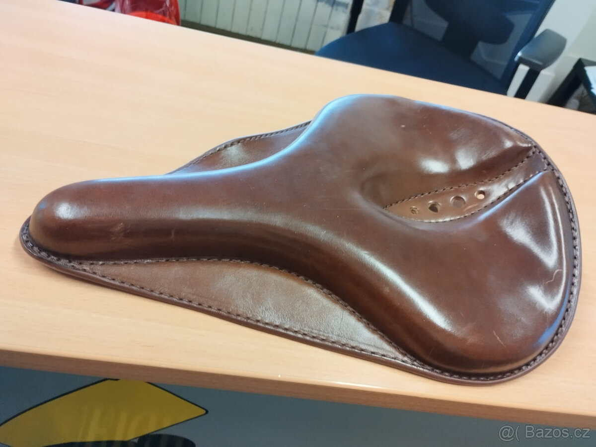 Ručně dělané kožené cyklistické sedlo - 4