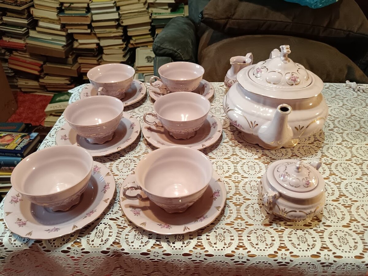 Čajová sestava LEANDER 1946 zdobená 14K zlatem - 4