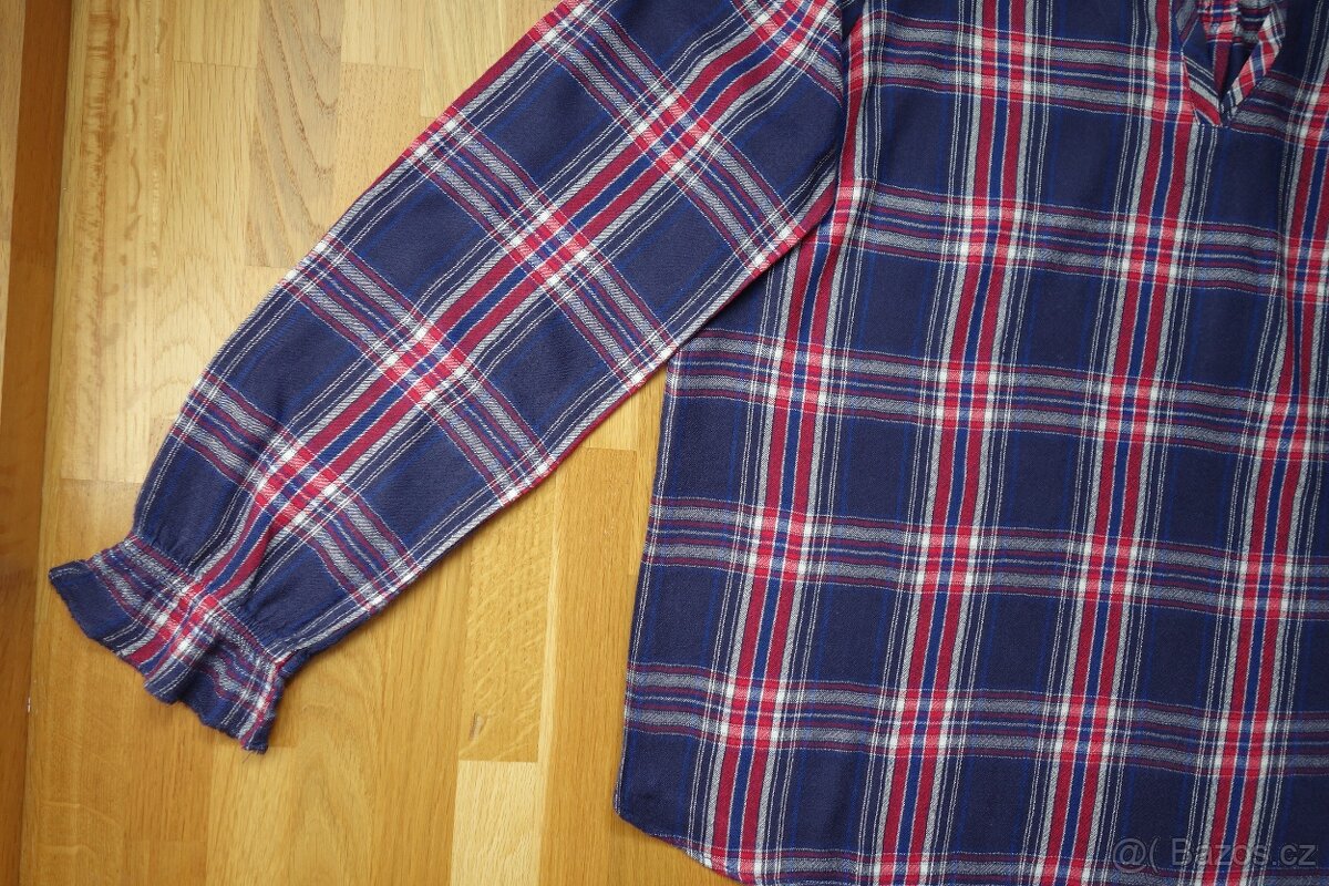 Dámská kostkovaná halenka, blůzka vel.40 - 4