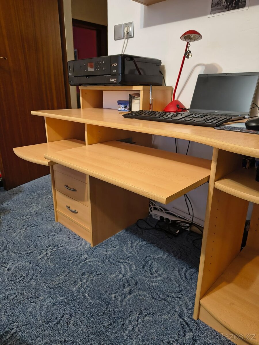 Psací stůl - světlý - 4